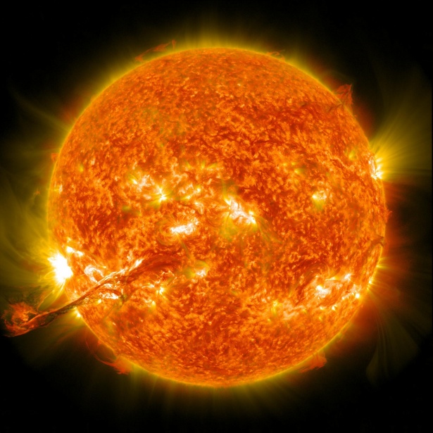 Real image of the sun